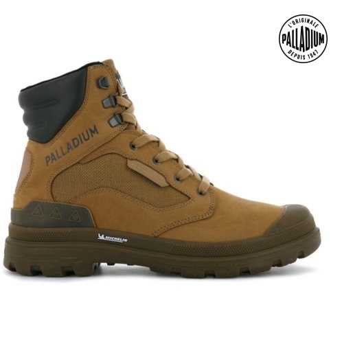 Bottes Palladium Pampa X Tech WPN Homme Marron | FR SBJ963G